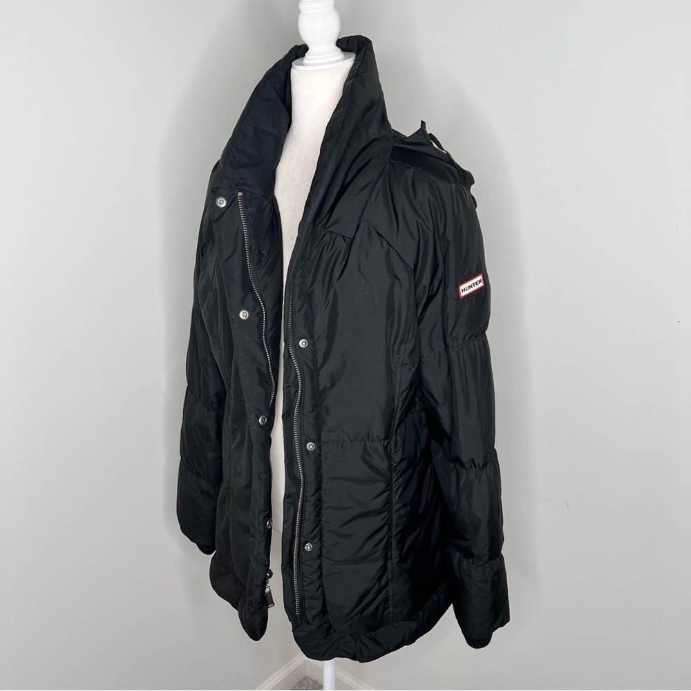 Hunter Down Black Puffer Coat Jacket M